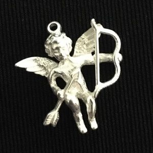 Sterling Cupid Charm